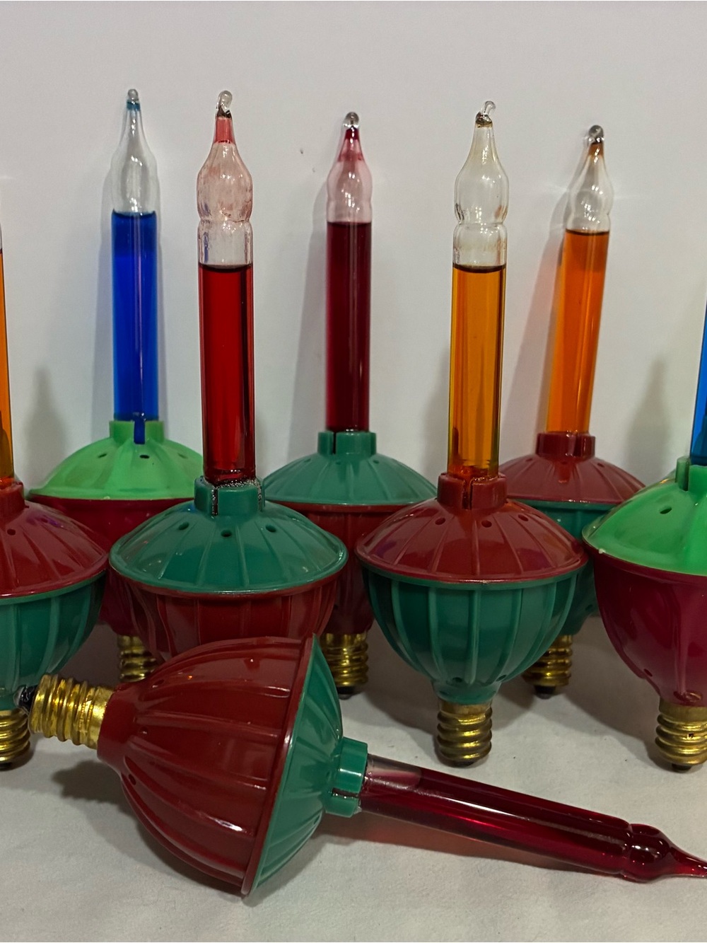 Vintage-Style Green & Red Bubble Lights - Decorative Home Party Lights